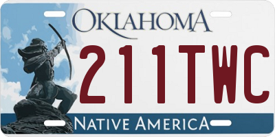 OK license plate 211TWC