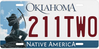 OK license plate 211TWO