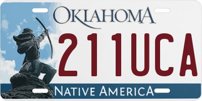 OK license plate 211UCA