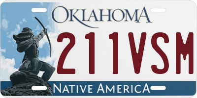 OK license plate 211VSM