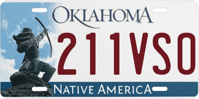 OK license plate 211VSO