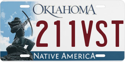 OK license plate 211VST