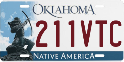 OK license plate 211VTC
