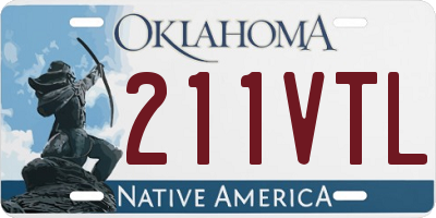 OK license plate 211VTL