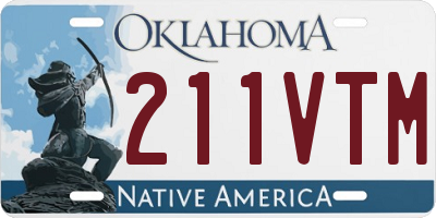 OK license plate 211VTM