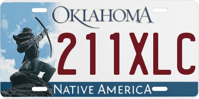 OK license plate 211XLC