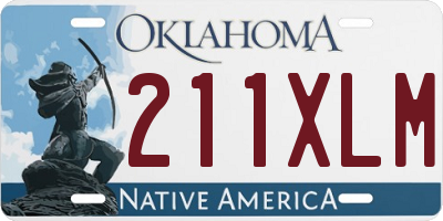 OK license plate 211XLM
