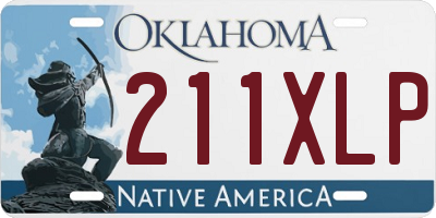 OK license plate 211XLP