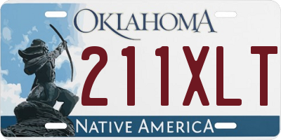 OK license plate 211XLT