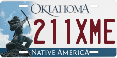 OK license plate 211XME