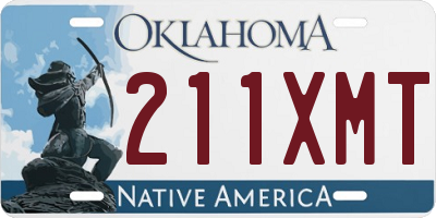 OK license plate 211XMT