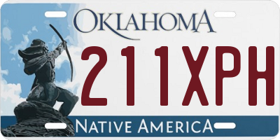 OK license plate 211XPH