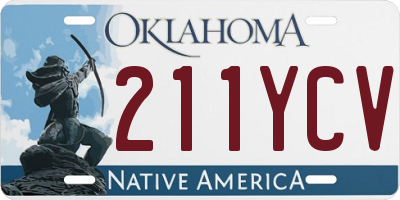 OK license plate 211YCV