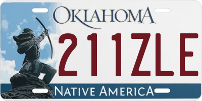 OK license plate 211ZLE