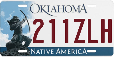 OK license plate 211ZLH