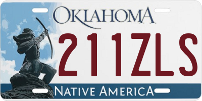 OK license plate 211ZLS