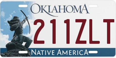 OK license plate 211ZLT