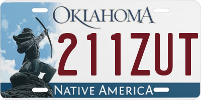 OK license plate 211ZUT