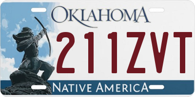 OK license plate 211ZVT