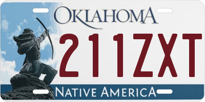 OK license plate 211ZXT