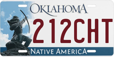 OK license plate 212CHT