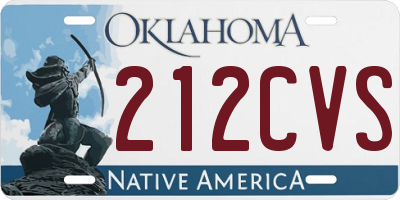 OK license plate 212CVS