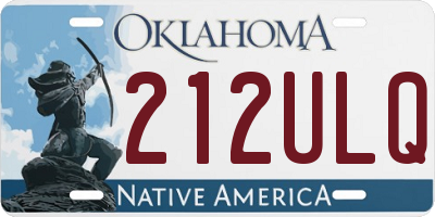 OK license plate 212ULQ
