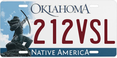 OK license plate 212VSL