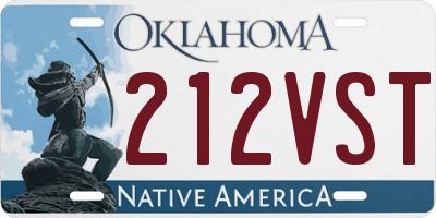 OK license plate 212VST