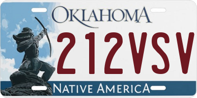 OK license plate 212VSV