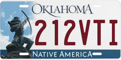 OK license plate 212VTI