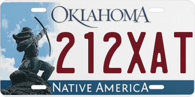 OK license plate 212XAT