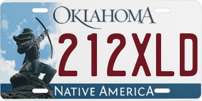 OK license plate 212XLD