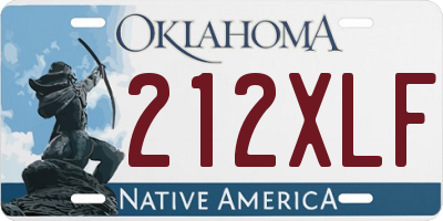 OK license plate 212XLF