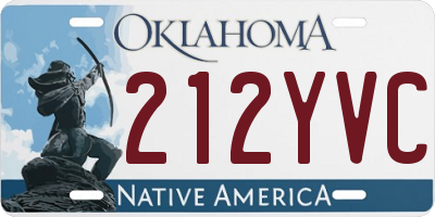 OK license plate 212YVC