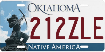 OK license plate 212ZLE