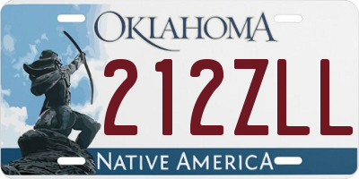 OK license plate 212ZLL