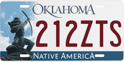 OK license plate 212ZTS