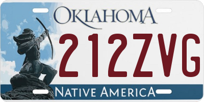 OK license plate 212ZVG