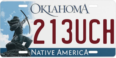 OK license plate 213UCH