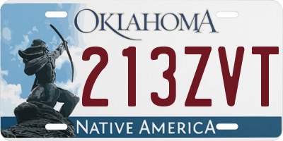OK license plate 213ZVT