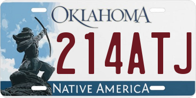 OK license plate 214ATJ