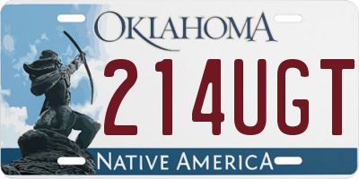 OK license plate 214UGT