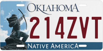 OK license plate 214ZVT