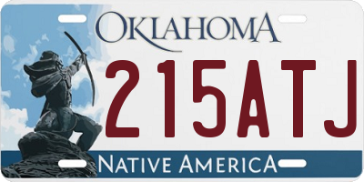 OK license plate 215ATJ