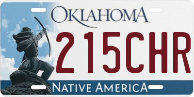 OK license plate 215CHR