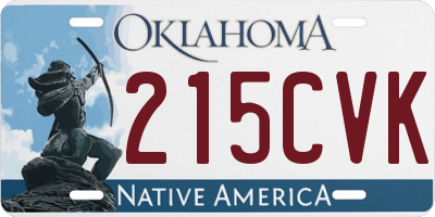 OK license plate 215CVK