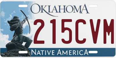 OK license plate 215CVM