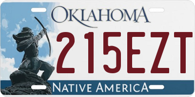 OK license plate 215EZT