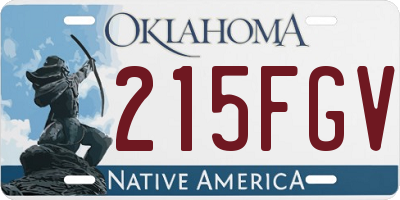 OK license plate 215FGV